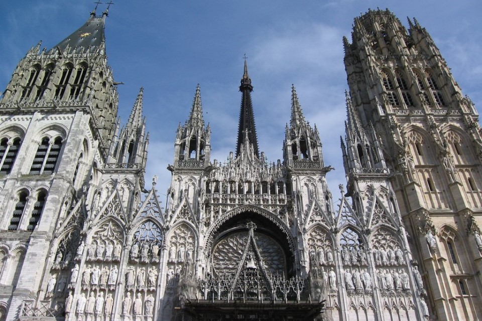 De kathedraal Notre-Dame in Rouen.