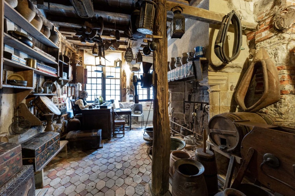 Intérieur du musée ethnographique de Honfleur.